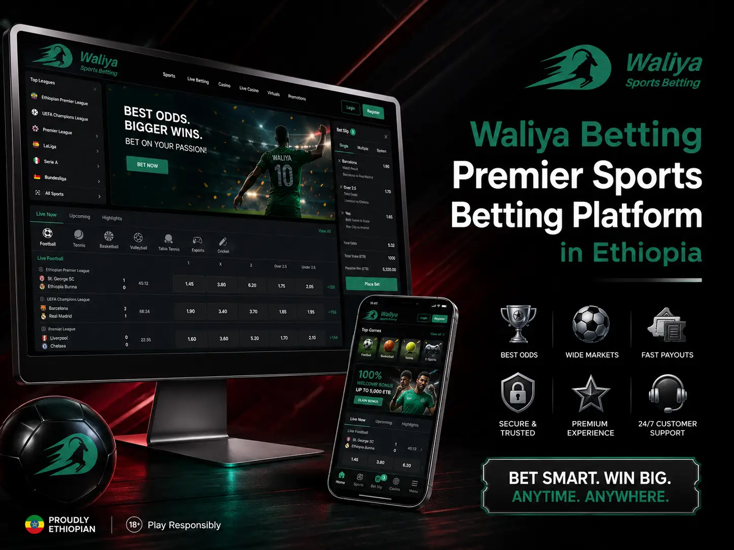 Waliya betting ethiopia official licensed platform