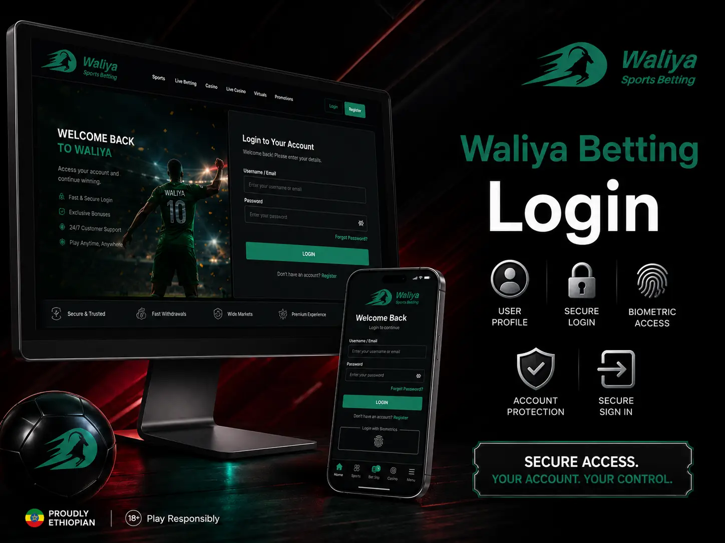 Waliya Betting Login and Account Access