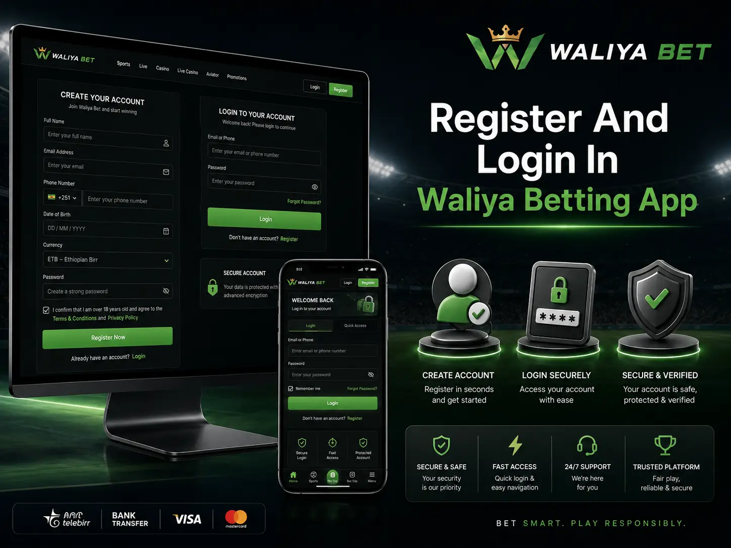 How To Register And Login In Waliya Betting App