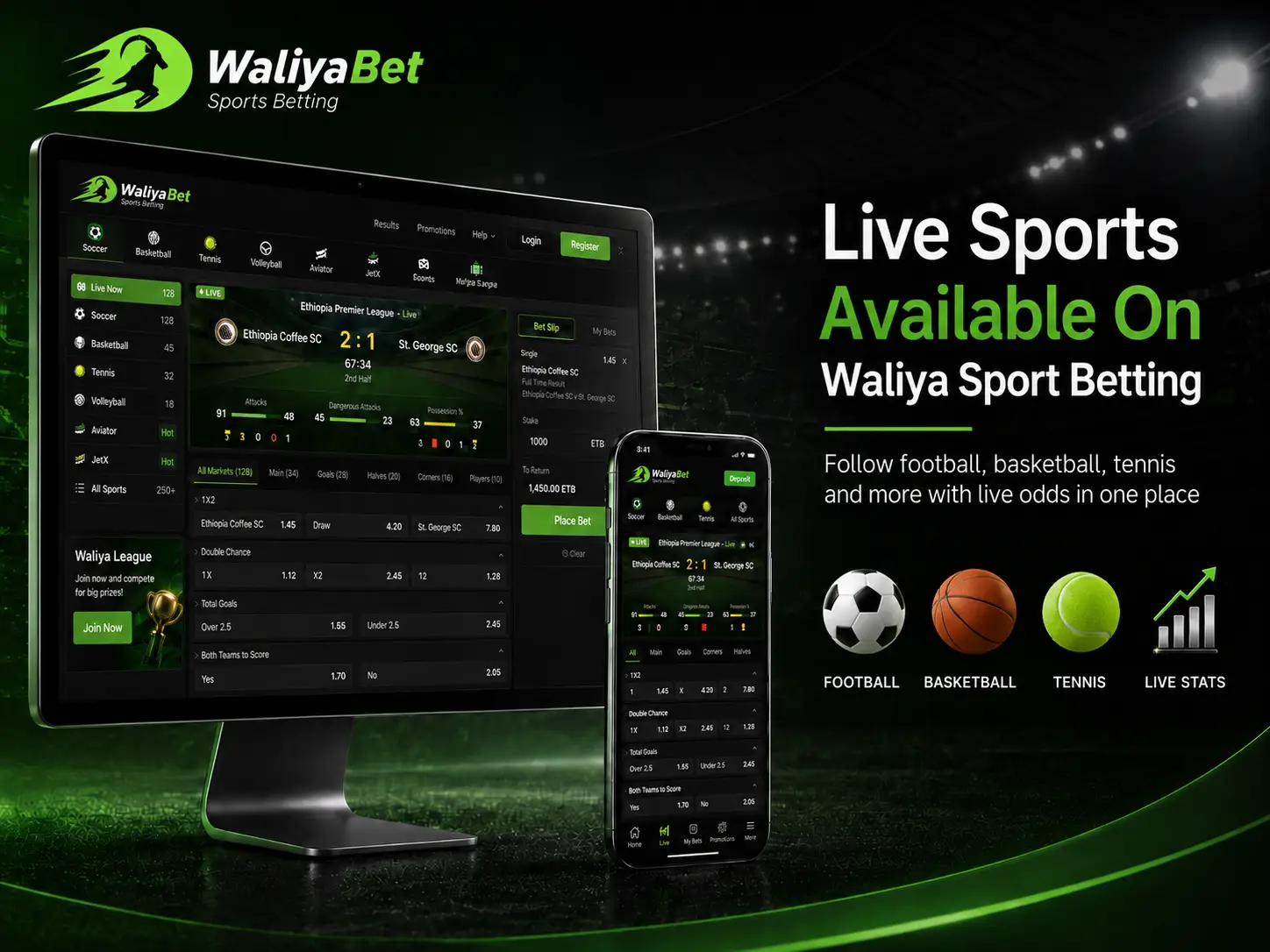Live Sports Available On Waliya Sport Betting